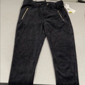Sean Jean athletic pants velour small.  New